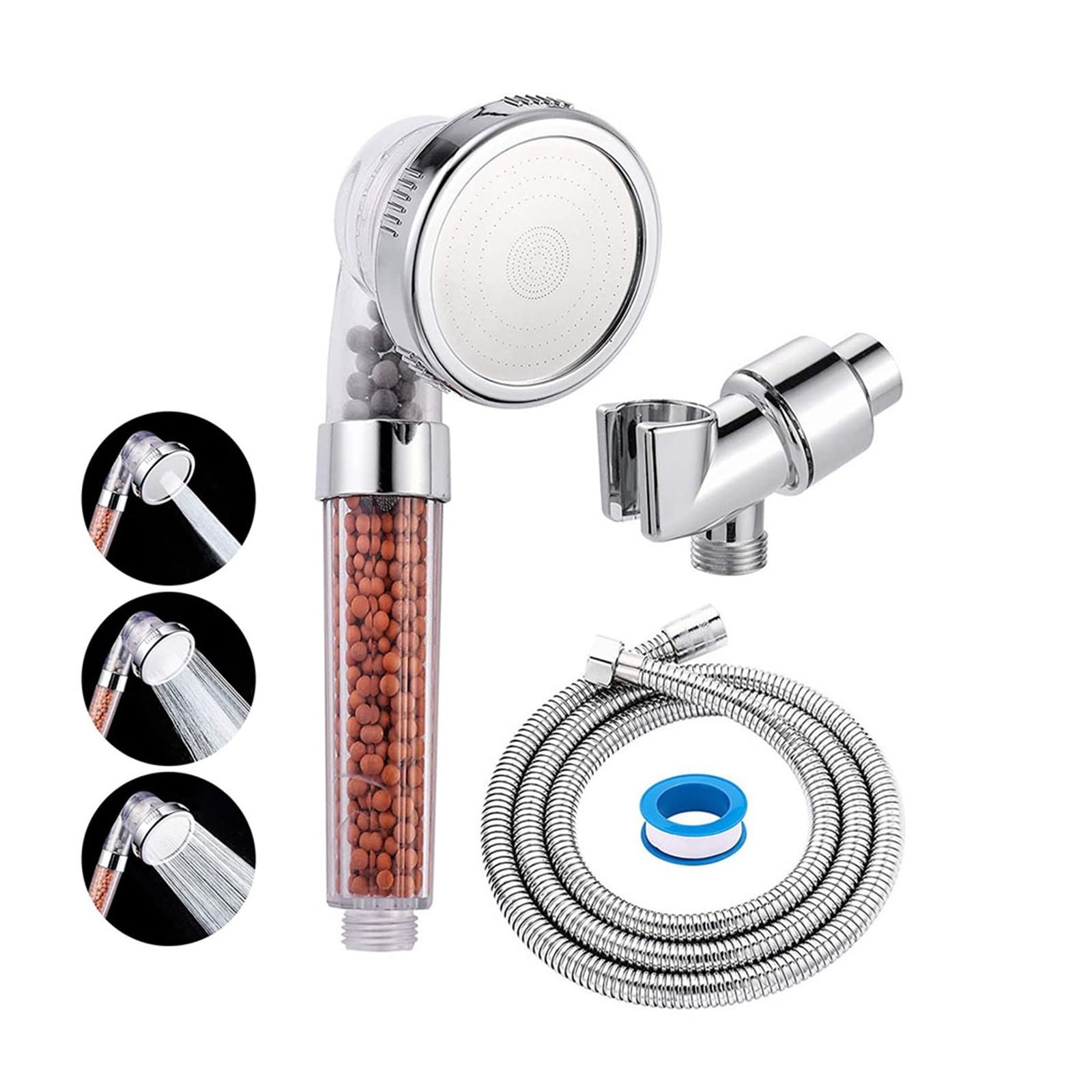 NYMFEA yaoqijie Soporte de Cabezal de Ducha de 360 ​​Grados, Ventosa Ajustable for baño, Montaje en Pared, Soporte de Ducha Potente, Base, Accesorios de baño Lasting (Color : C)