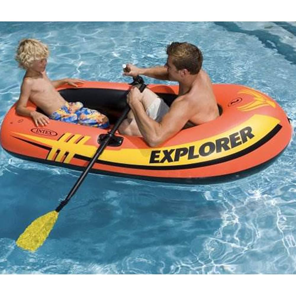intex お得2個セット Amazon.co.jp: Intex Explorer 200 空気注入式 2人用 筏セット