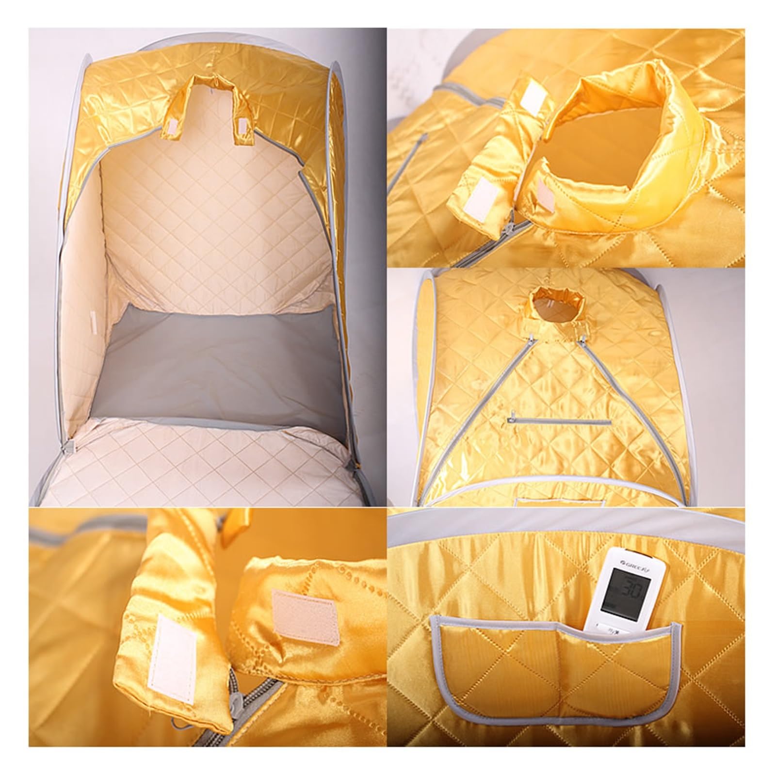 Sauna da casa, neratore portatile pieghevole for cabina sauna a e, box for tenda SPA senza e for il rilassamento del corpo di perdita di peso di una o due persone