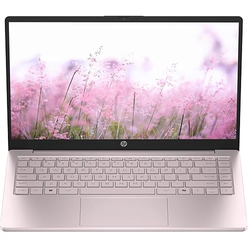 HP Portable 13.8" HD IPS Laptop, Intel Celeron N Processor Up to 2.78GHz, 4GB DDR4, 128GB SSD, HDMI, Webcam, Bluetooth, Windows 11, Pastel Pink(Renewed)