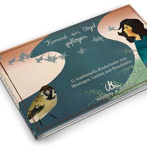 Kommt ein Vogel geflogen Kinderliederbuch | 41 Kinderlieder mit Noten für Gitarre &amp; Klavier | Illustriertes Liederbuch ab 1 Jahr, Soundbuch mit Audioplayer