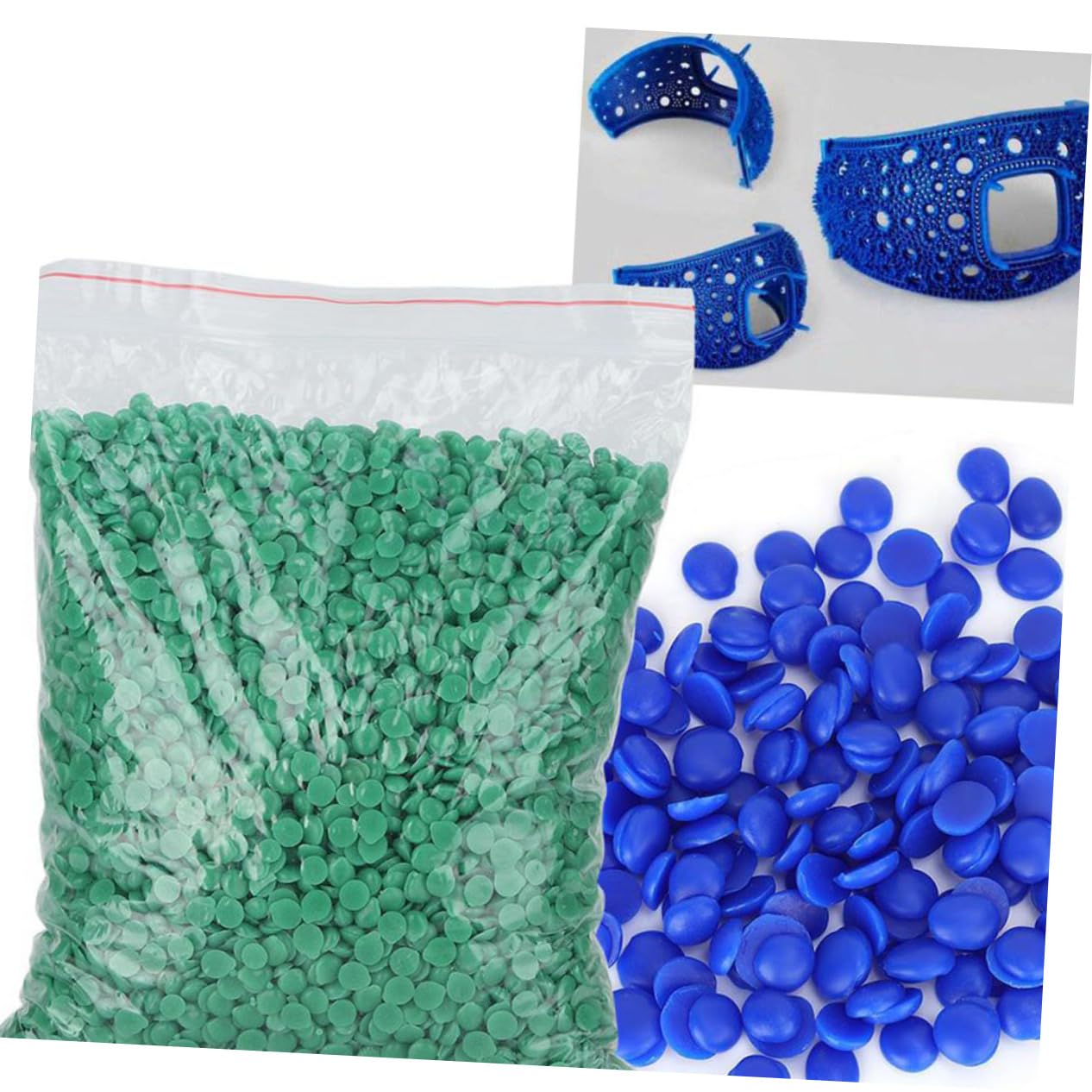 Didiseaon Jewelry Casting Wax Beads Blue Wax Molds Low Temperature Lost Hemispherical Molds for Jewelry Making