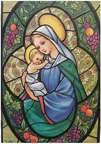 Kits de punto de cruz estampado de 11 quilates para principiantes, figura religiosa, patrón preimpreso, kits de bordado de punto de cruz, tela de