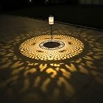 2 Pack Solar Lanterns for Outdoor, Hanging Outdoor Lanterns with Ground Stakes, IP65 Waterproof Decoration Path Lights, Solar Lights for Garden Outside Patio, Garden Decor Gifts for Women Mom Grandma