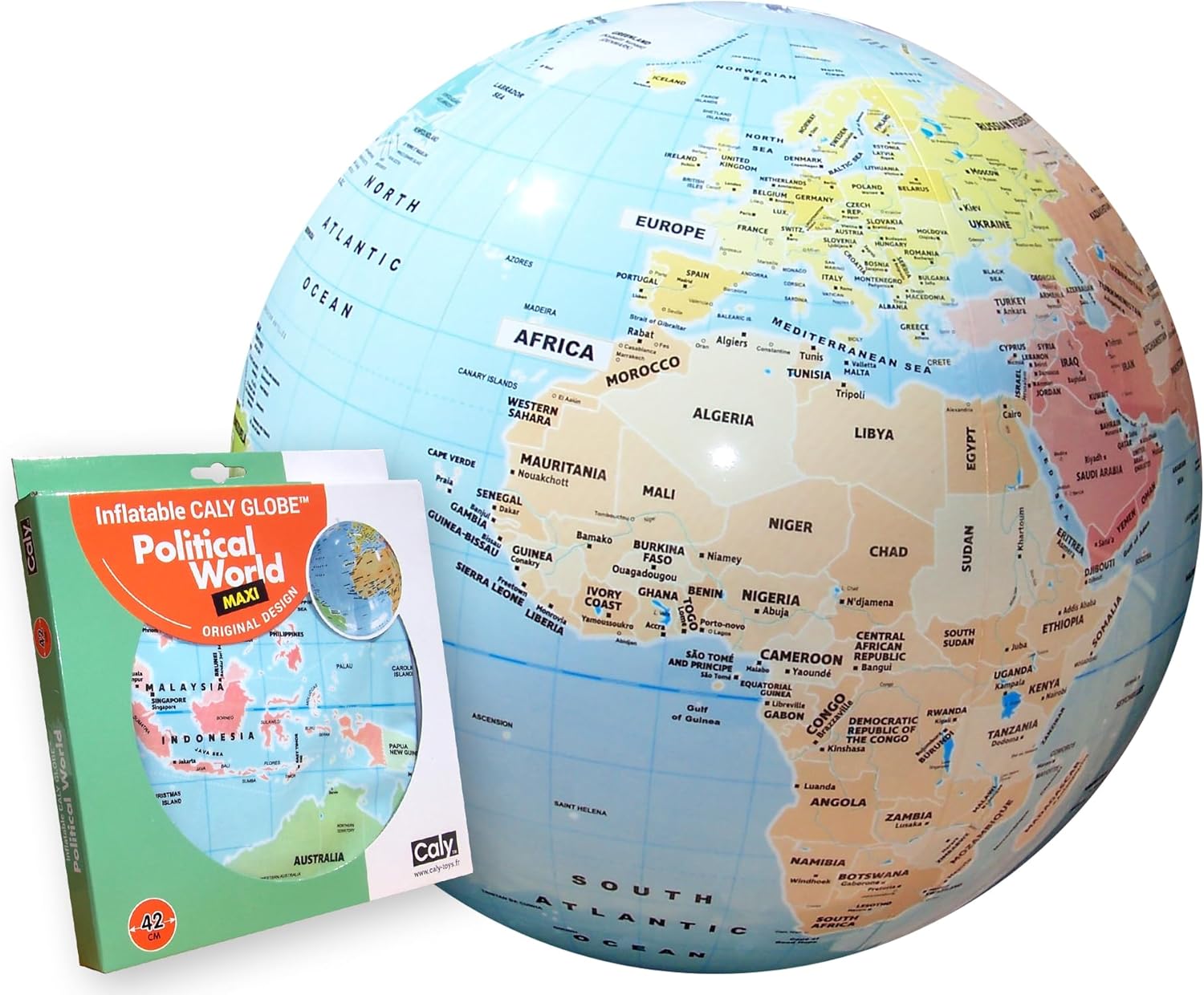 CALYTOYs Inflatable Globe 42cm-16 Political