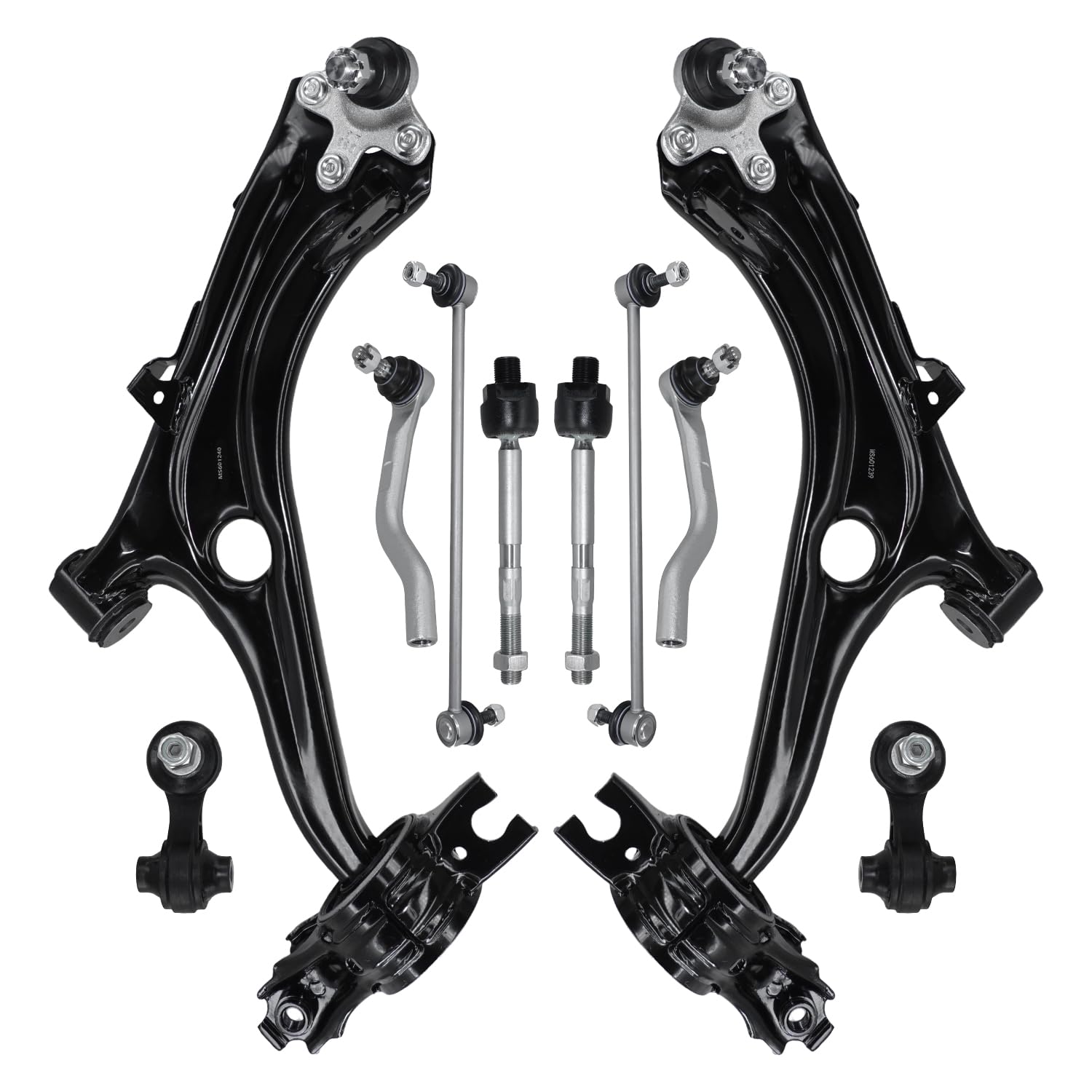 HAWK BROTHER Control Arm, Replacement For Front Lower Control Arm With Ball Joint Sway Bar Inner Outer Tie Rod Compatible With 2016-2019 Honda Civic -