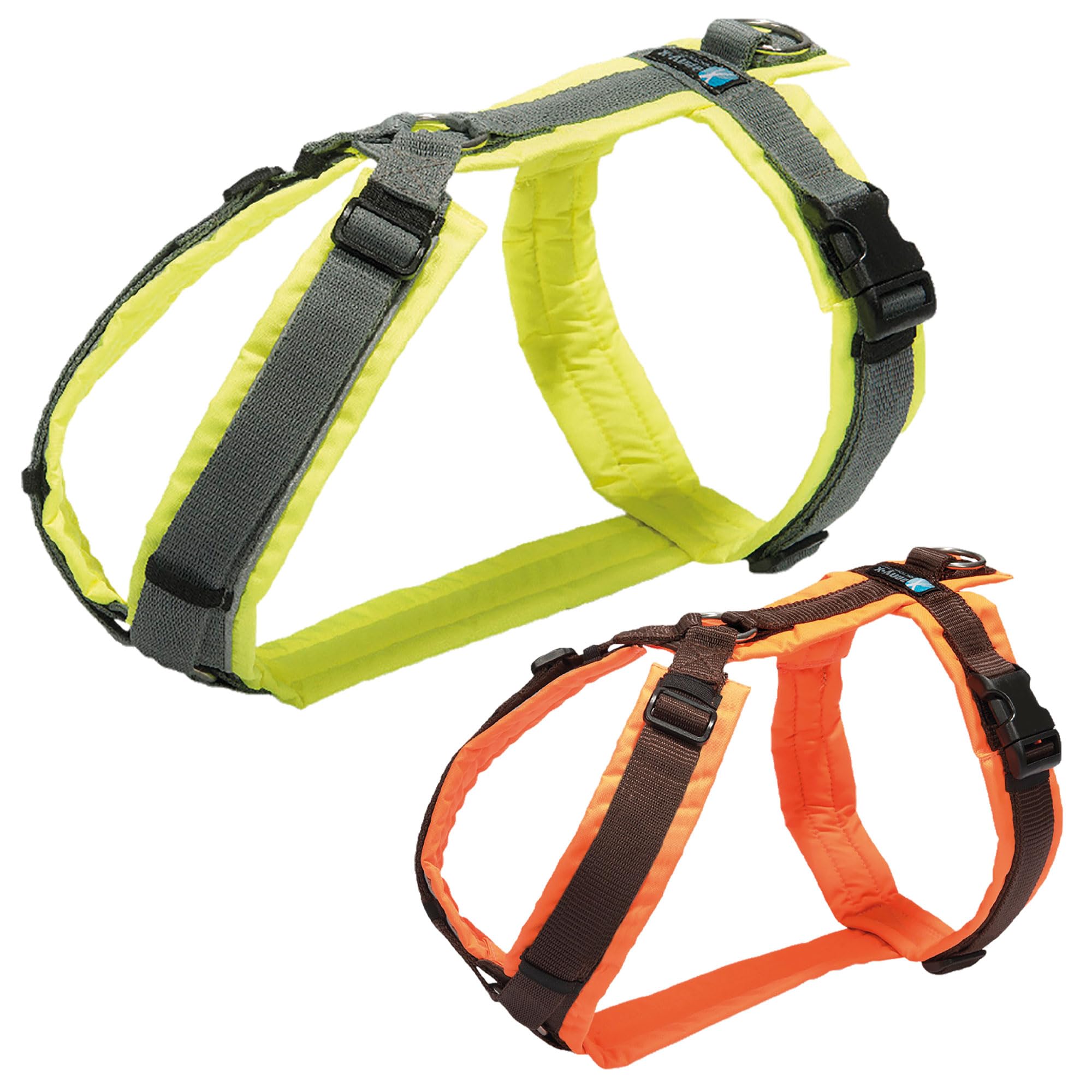 ANNYX Brustgeschirr Protect - Leuchtorange/braun Gr. M