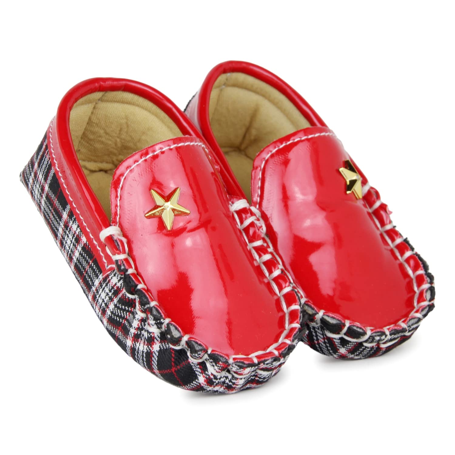 6 To 12 Months Baby Boys Synthetic Leather and Cotton Solid Loafer Booties-image-32