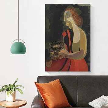 Alexandra Exter Woman with Birds Art Poster Mural Canvas Wall Art Prints Poster Gifts Photo Picture Painting Posters Room Decor Home Decorative 20x30inch(50x75cm)
