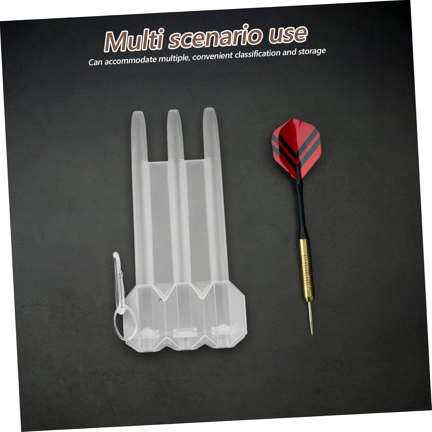 BESPORTBLE Nylon Material Portable Dart Box Lock Shafts Tips Holder Shafts Carrying Case Flights Storage Organizer