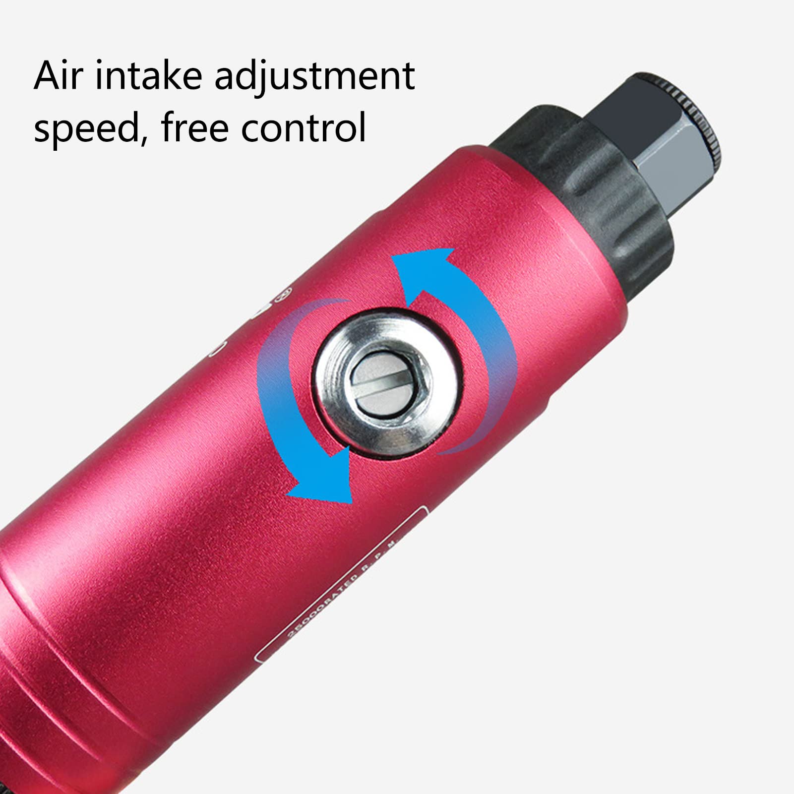 Smerigliatrice pneumatica 25000 giri/min 90PSI Smerigliatrice pneumatica diritta con pinza da 3 mm 6 mm per lucidatura, smerigliatura e lavorazione dei metalli Utensile a velocità (Stile americano)