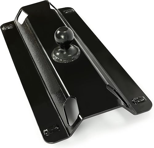 Miniatura 2 de Placa adaptadora de bola de enganche de 5ª rueda a cuello de cisne para repuesto de caja de camioneta para 49080-25,000 libras, bola de 2-5/16