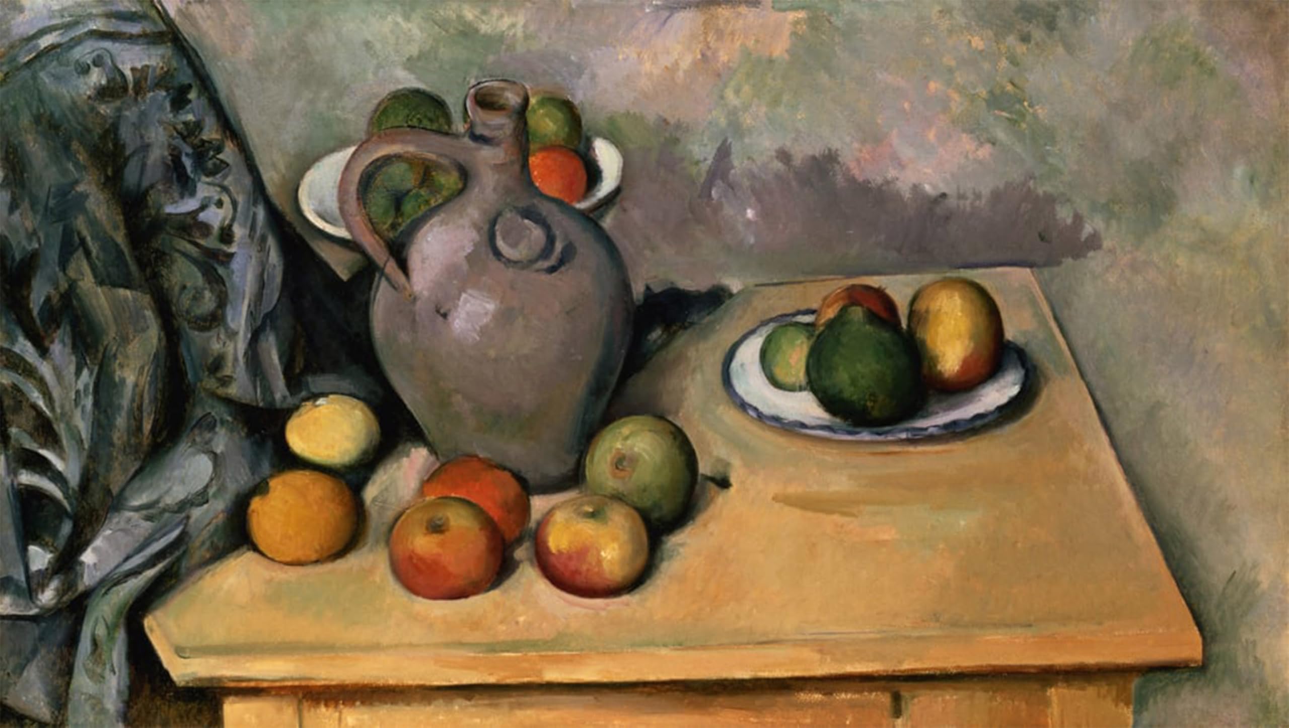 SERENDIPITP Retro Picture Poster Wall Art Pictures Painting Still Life Withdrapery by Paul Cézanne Wall Art Canvas Print for Wall Decor 60x90cm