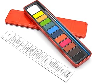 [Firmiarii]2025newソフトパステル 12/18/24色セット プロ用画材 カラーチャート + ナイロン絵筆 1 本付き 高発色・混色可能 （繊細質感・明るい発色）デッサン/イラスト制作対応 滑らかな描き心地 無毒仕様 携帯便利 専門アーティスト・初心者・子供向け 豊富カラー 美術学生/絵画教室用