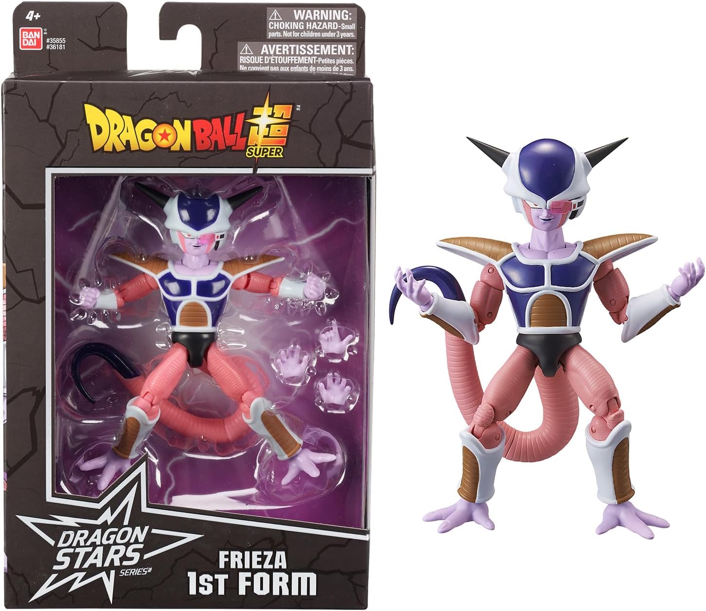 BANDAI Dragon Stars Frieza 1st Form Action Figure - 17cm Articulated Dragon Ball Figure, Anime Gift And Merch