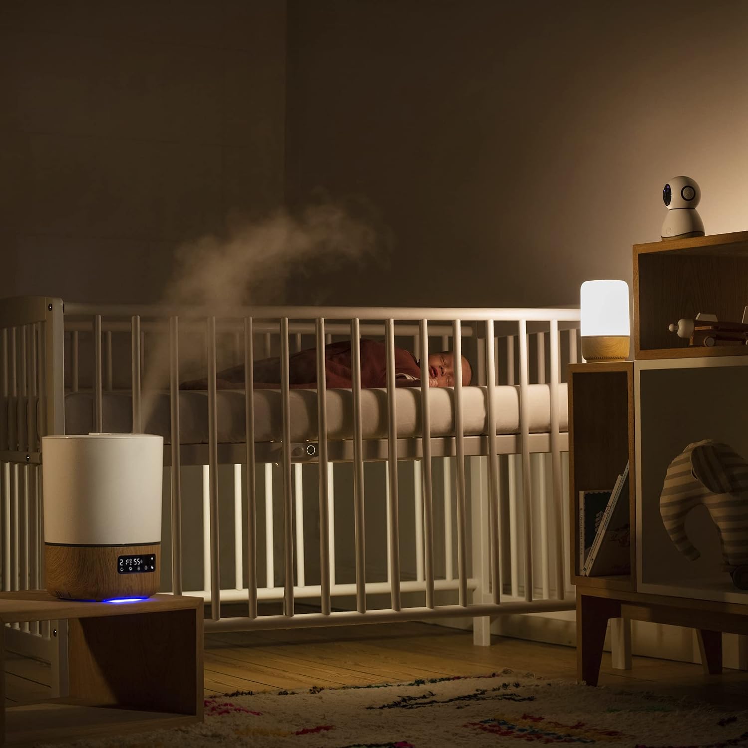 Maxi-Cosi Kamerka See, Elektroniczna niania z kamerą (1080p HD) i dźwiękiem, niania elektroniczna Wi-Fi, Transmisja na żywo, element Maxi-Cosi Connected Home - Kompatybilny z Alexą i Google Assistant