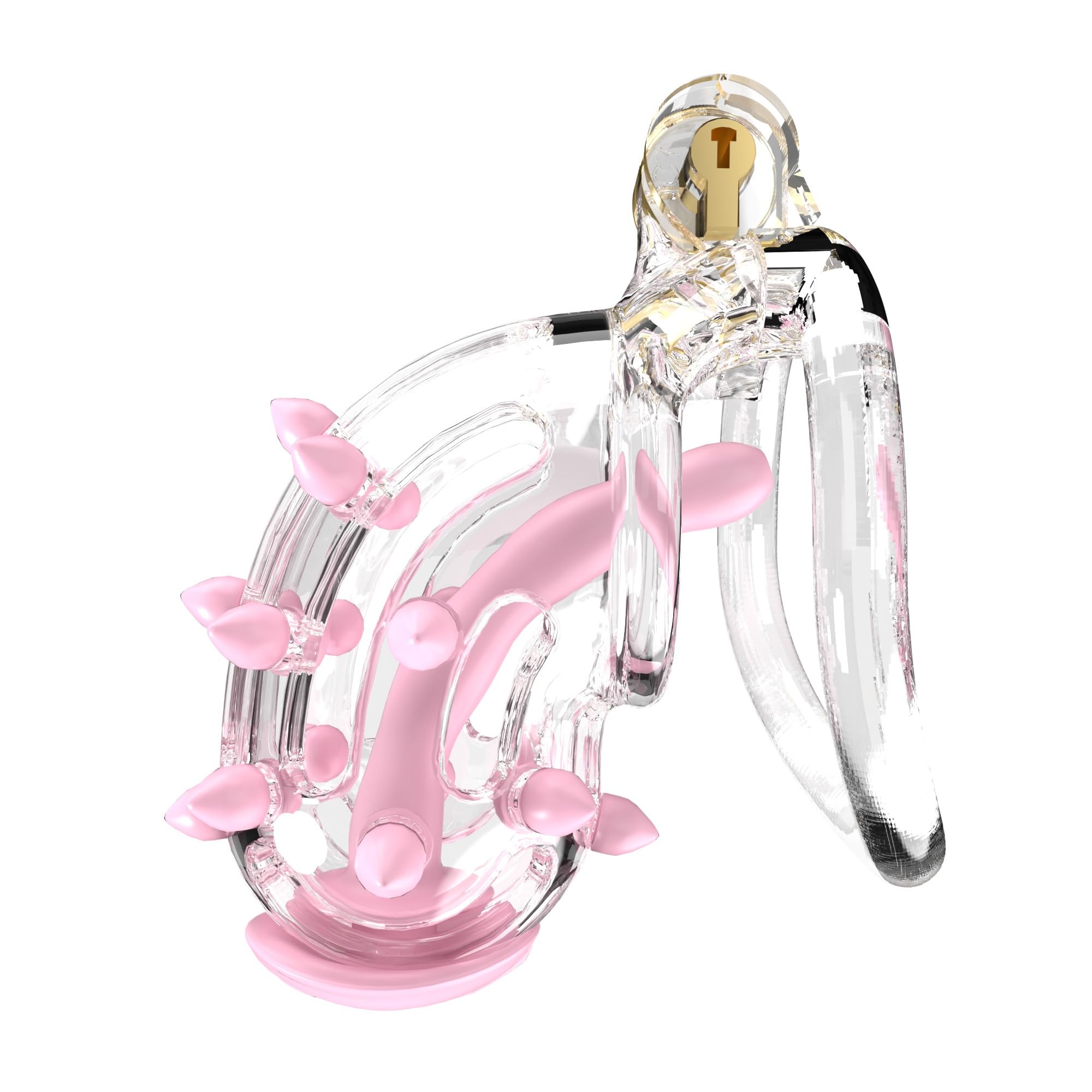 Cage de chasteté en résine 3D Cage de chasteté pour homme Cage à bite pour pénis Punition masculine Jouets sexuels pour le plaisir des couples (M)