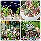 DTYDECLE 100 Stück Mini Harz Pilze, Bunte Kleine Pilzfiguren Niedliche Miniatur Winzige Pilze für Miniatur Landschaftsgärten, Bonsai, Fischbecken und Aquarien