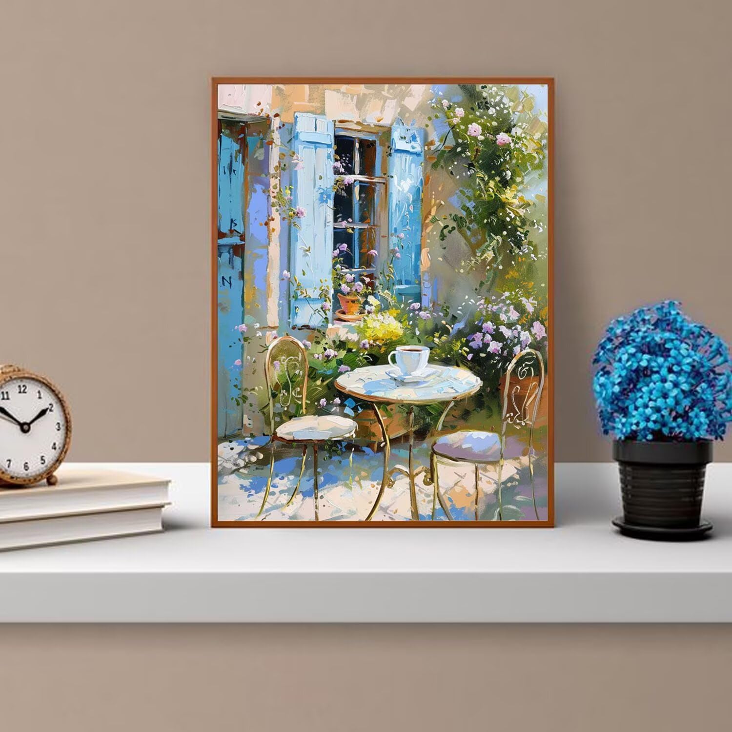 Dipingere con i Numeri Adulti giardino, Tavolo Dipingere con i Numeri Bambini DIY Kit, Set Premium con Pennelli, Decorazione Casa & Creativo Regalo, Attività di Tempo libero 90x120cm z-209