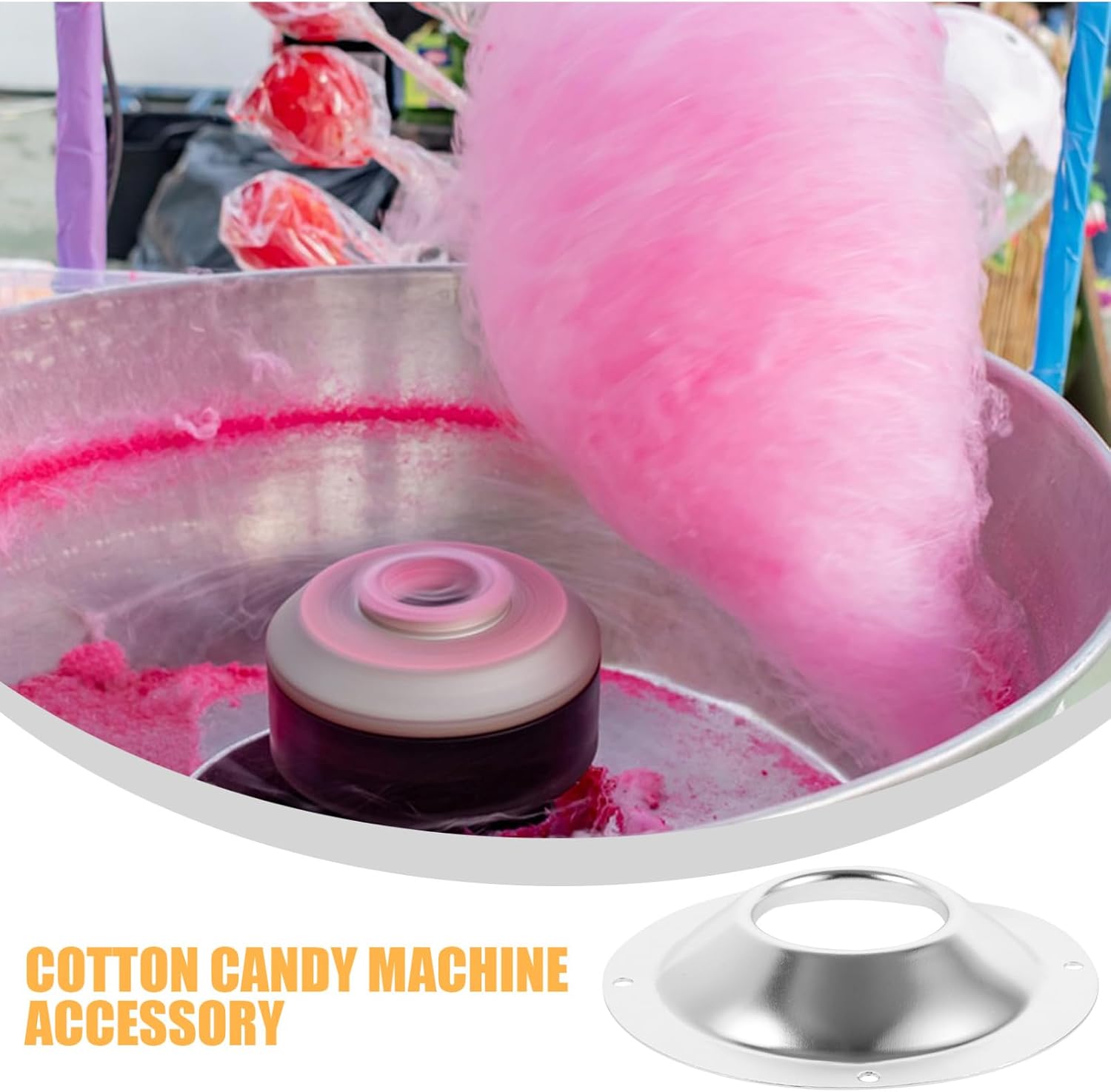 Stainless Steel Cotton Candy Machine Lid Cover for Maker Parts