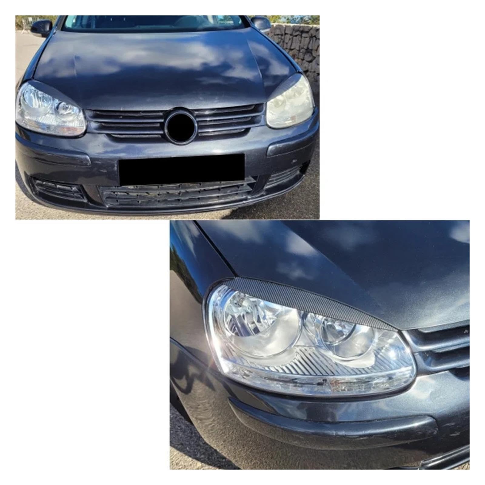 Scheinwerfer-Augenlider-Augenbrauenabdeckung, Kompatibel Mit VW Golf 5