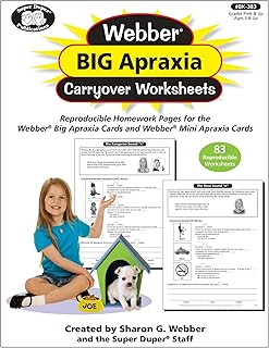 Super Duper Publications | WebberÂ® Big Apraxia Carryover Worksheets | Educational Resource for Children