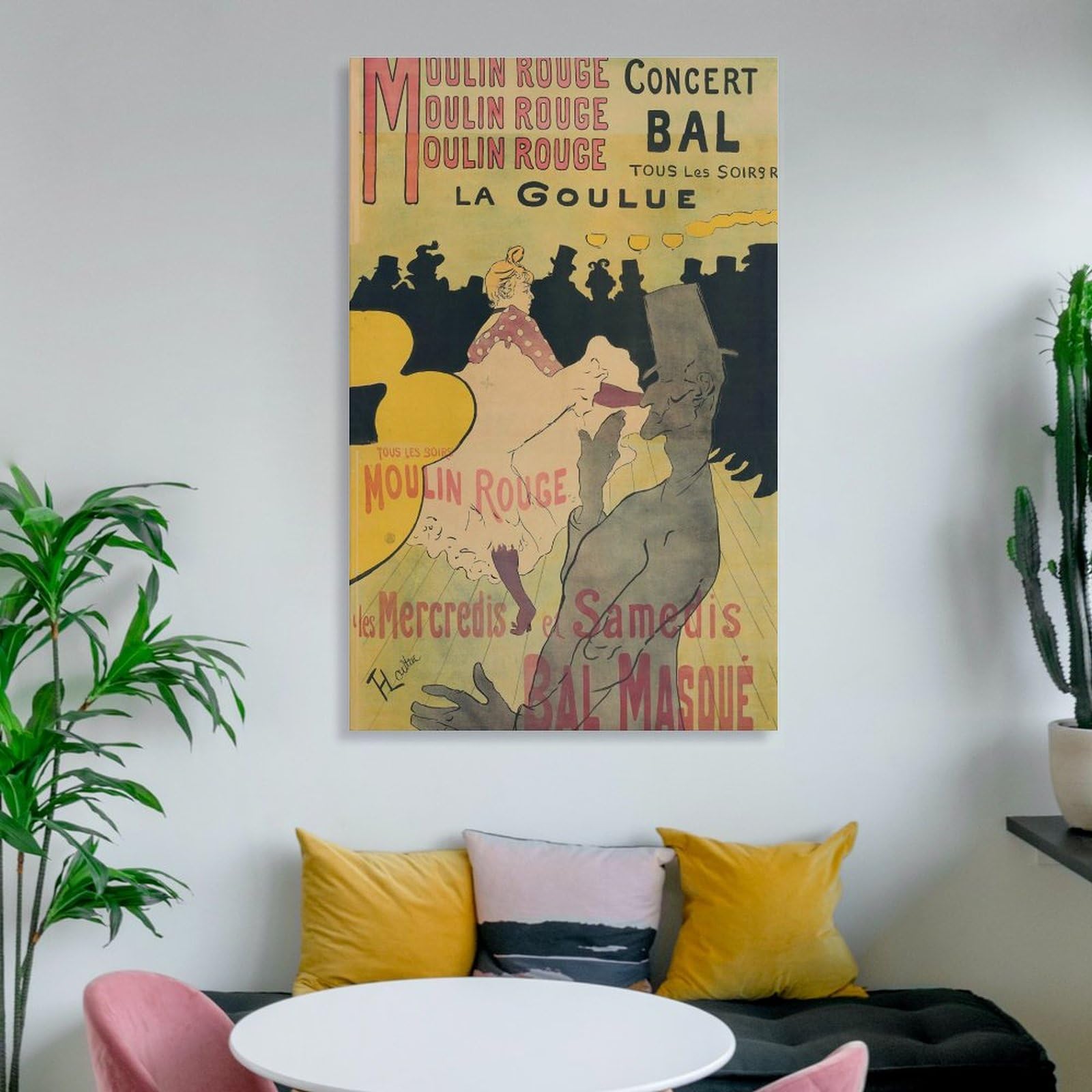Moulin Rouge 'La Goulue' Poster By Toulouse-Lautrec - 12x18 Inch Art Print On Canvas Or Paper