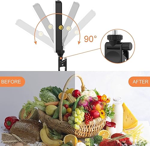 Miniatura 5 de Kit de iluminación de videoconferencia para serpentinas con 3 modos de luz 15 brillo clip estilo cámara web batería incorporada regulable y