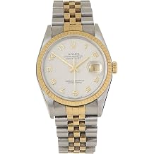Pre-loved Two-Tone Computer Datejust 16233 36mm, White