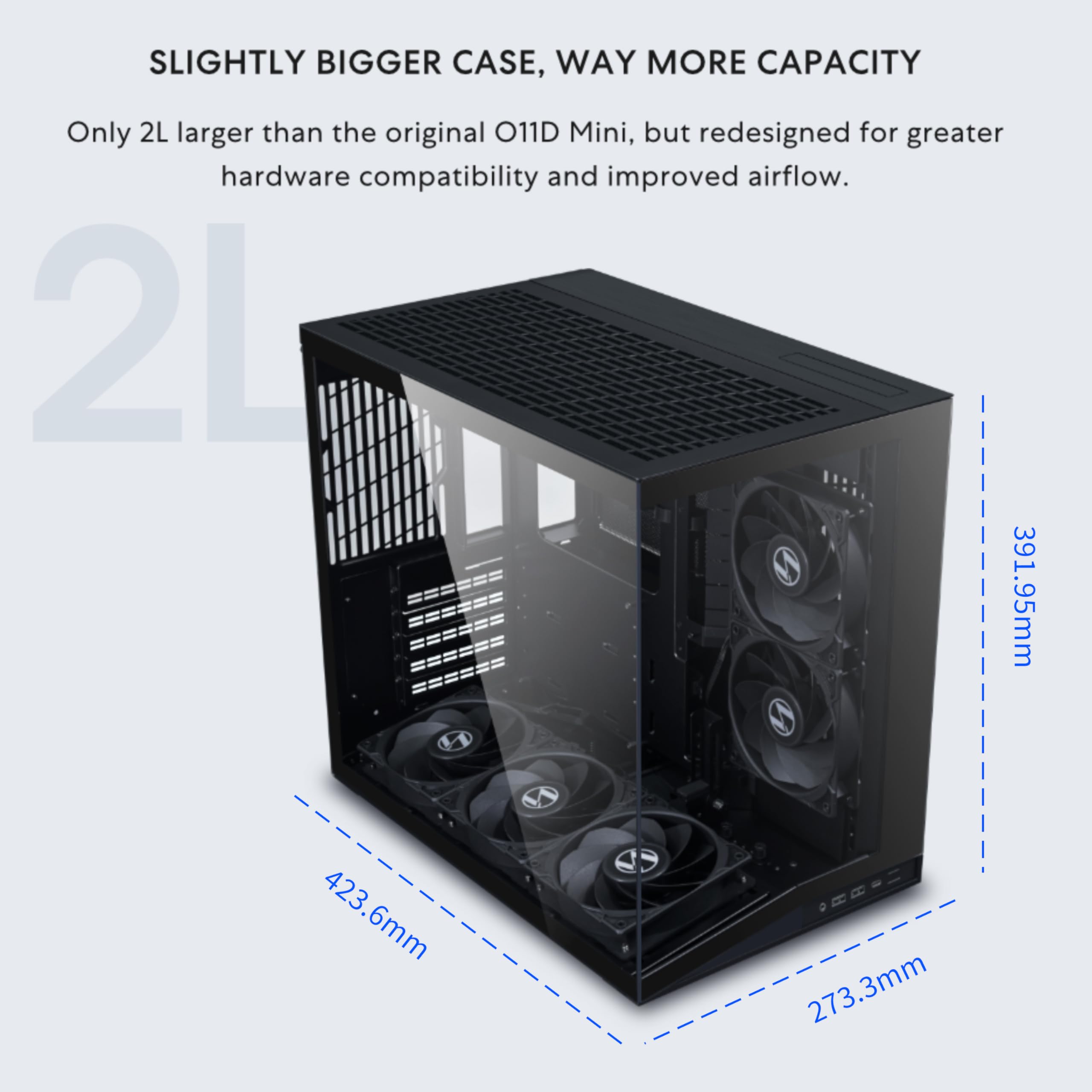 Amazon.co.jp: LIAN LI O11D MINI V2 Flow | コンパクト ATX ミッド