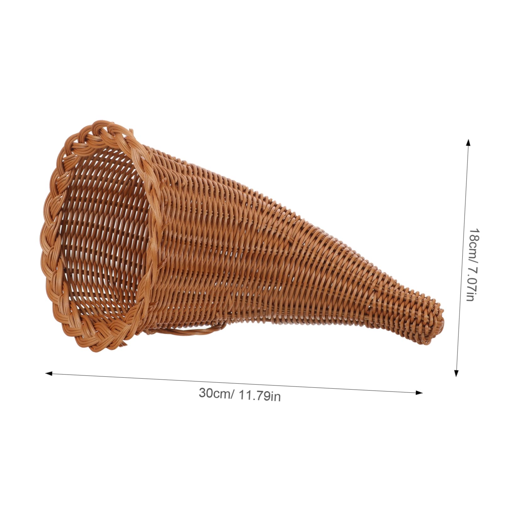 KOMBIUDA Baskets Foldable Laundry Basket Fruit Wicker Basket Khaki Baskets Storage Organization Pp