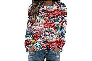 Plus Size Ugly Christmas Sweaters for Women - Festive Graphic Tops for the Holiday Season