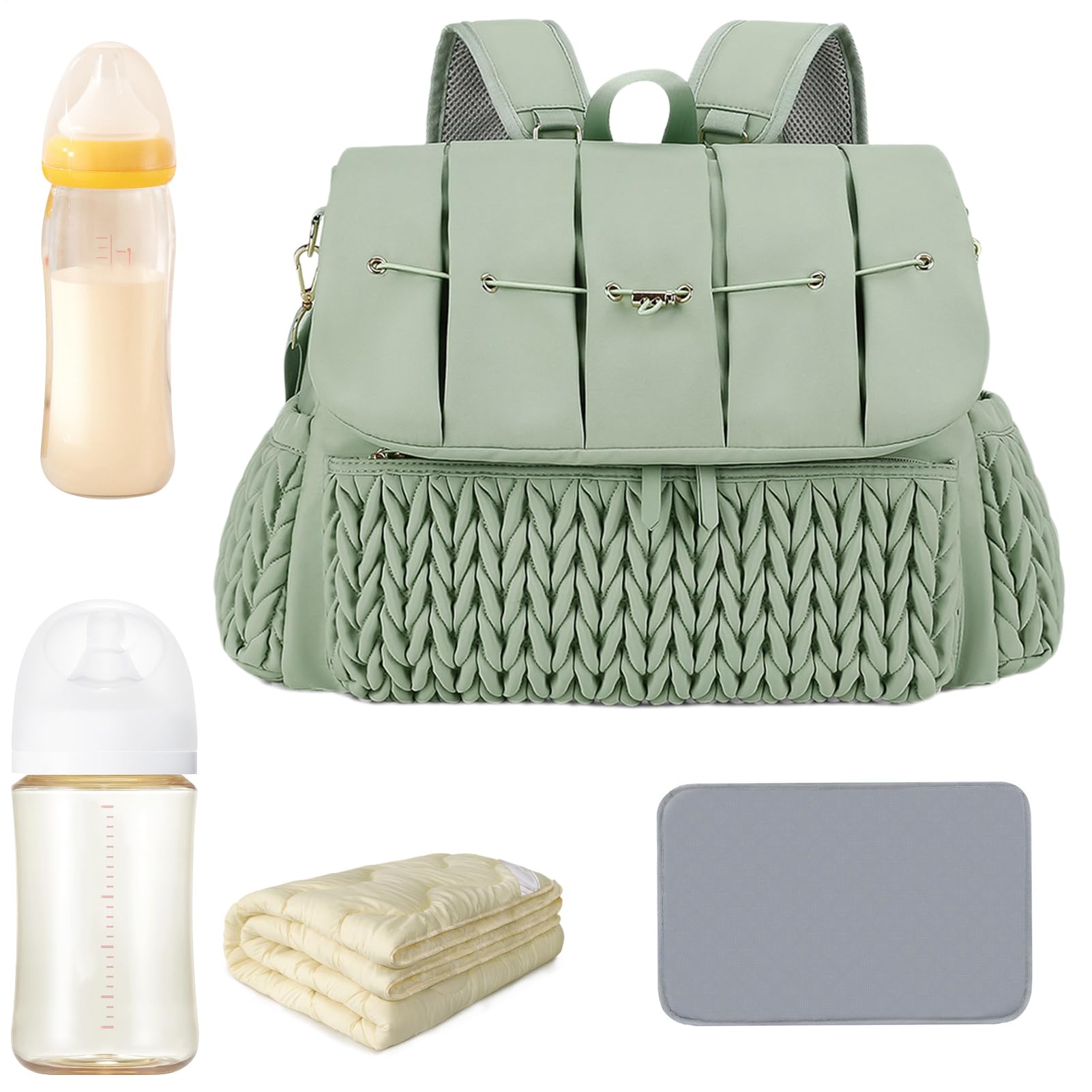 Generico Bolsa de pañales,Mochila para bolso de pañales