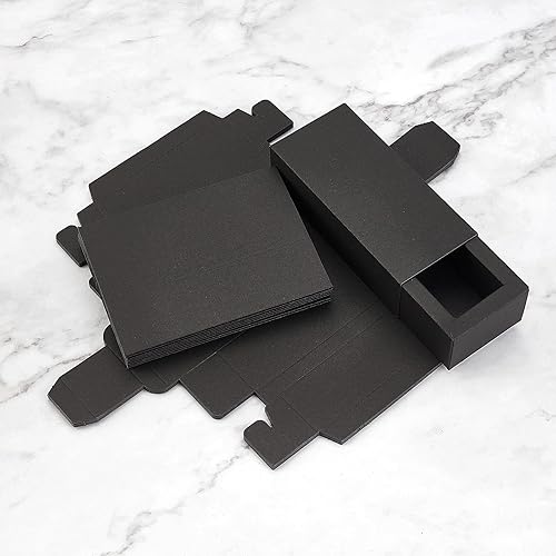 Miniatura 7 de BENECREAT Caja de embalaje de papel kraft marrón, 12 unidades, 4.8 x 2 x 1.5 pulgadas, caja de regalo de cartón para lápiz labial, botella de aceite