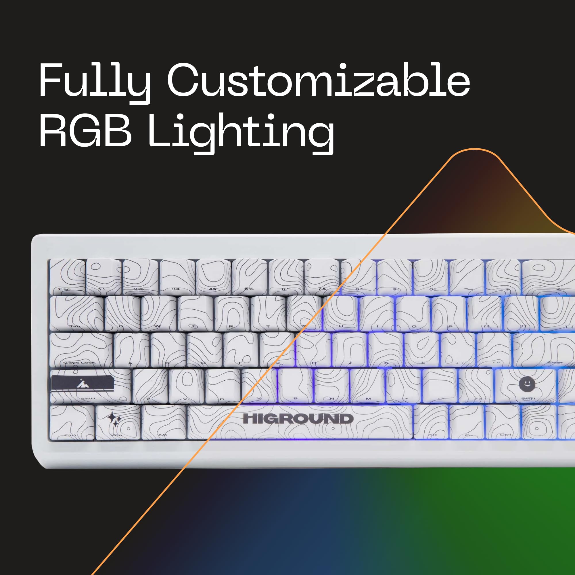 Amazon | Higround Summit 2.0 SNOWSTONE 65%メカニカルUSB有線
