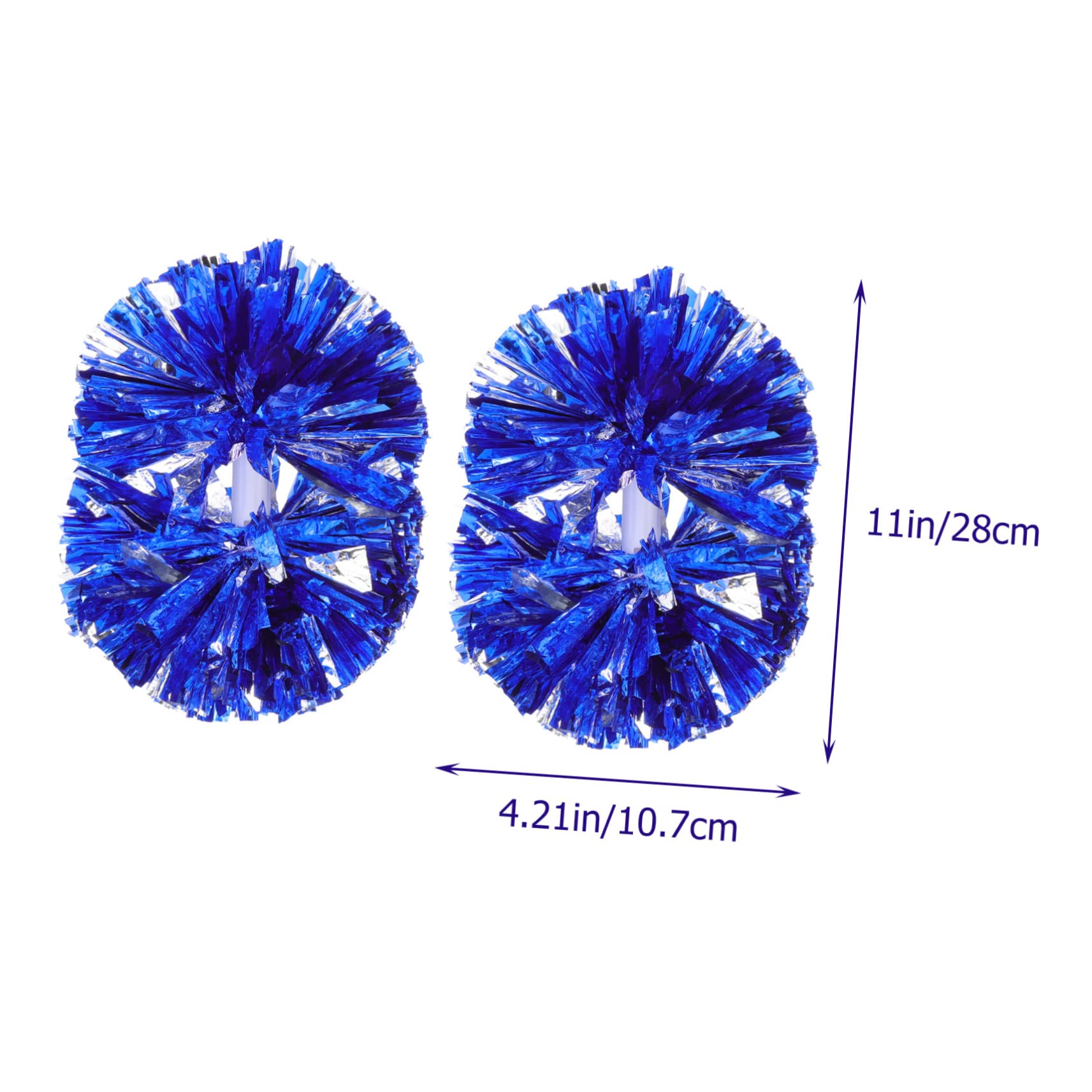 VANZACK 2pcs Cheerleader Pom Poms Durable and Lightweight Cheering Accessories for Sports Events Parties and Team Spirit Vibrant Colors for Soccer Basketball Baseball and More