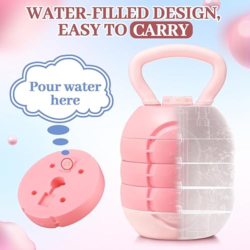 Miniatura 5 de Juego de pesas rusas ajustables de 58131722 libras para gimnasio en casa, juegos de pesas rusas para mujeres en casa y ejercicio de entrenamiento