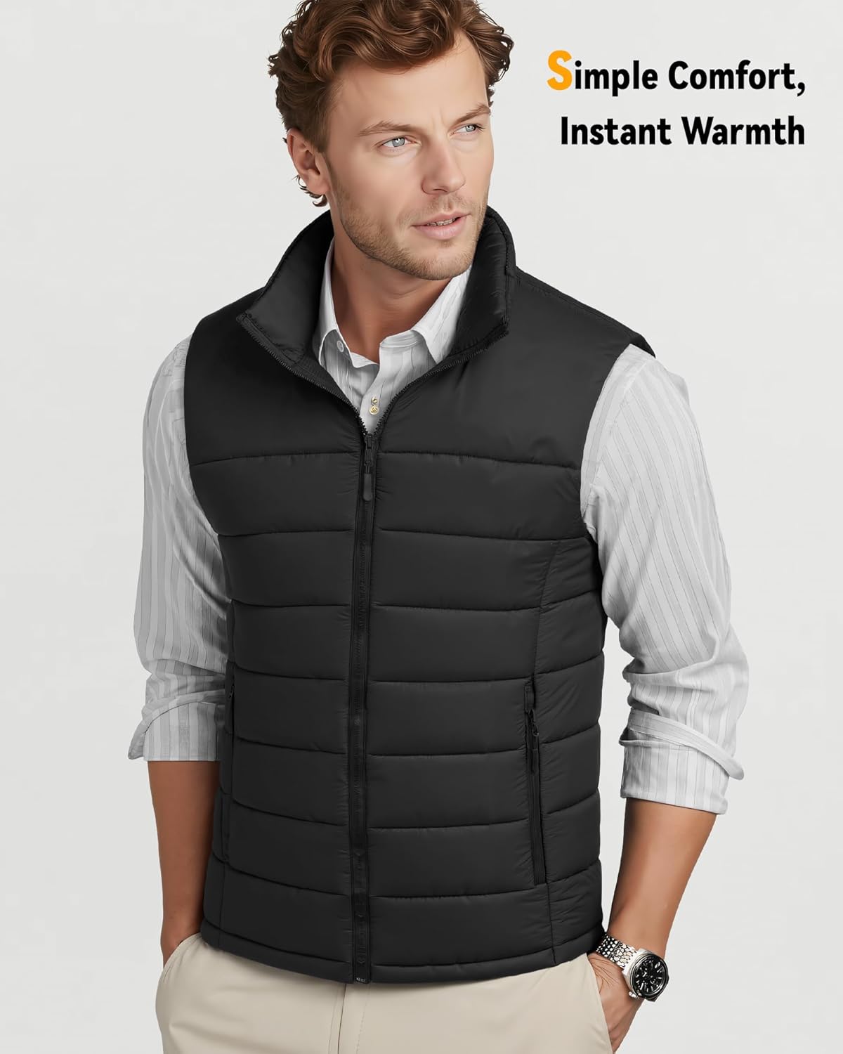 Wulcea Graphene Heated Vest For Men 7.4V Fast Charge Large Capacity Battery - Image 5