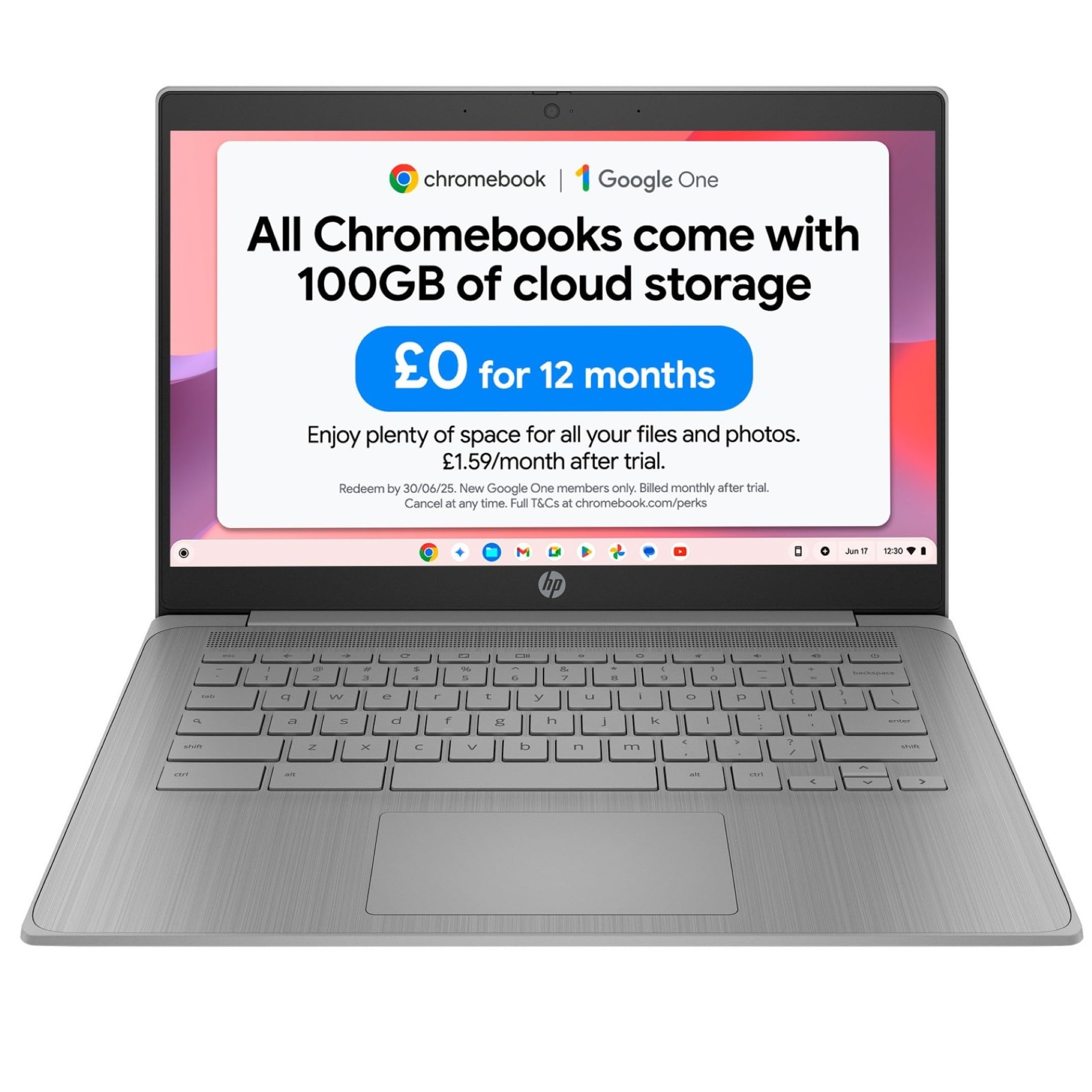 HP HP Chromebook 14" | Intel Celeron N4500 Processor | 4GB RAM | 64GB eMMC | Intel UHD Graphics | HD Anti-glare Display | Chrome OS