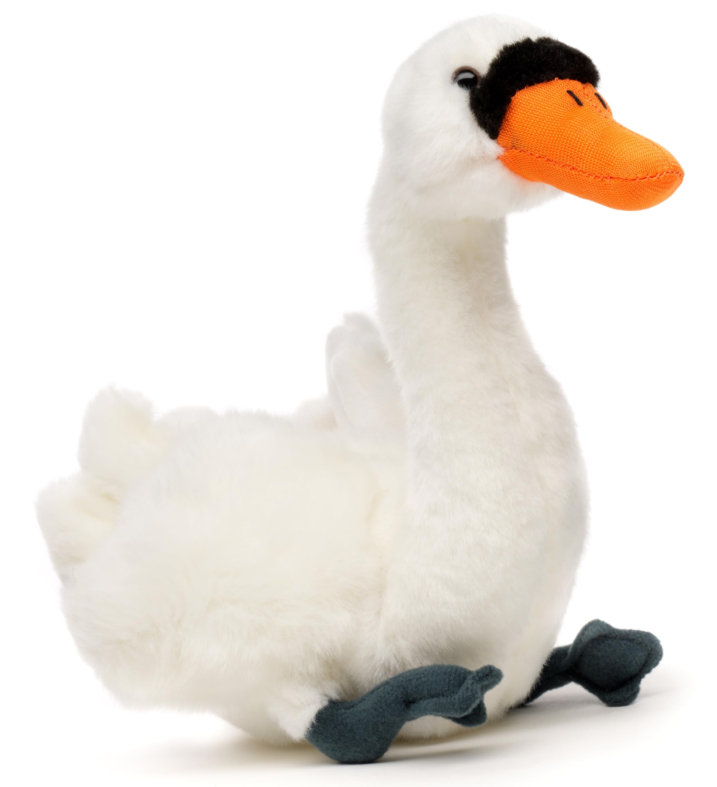 Uni-Toys - Łabędź - 16 cm (długość) - pluszowy ptak - pluszowa zabawka, przytulanka