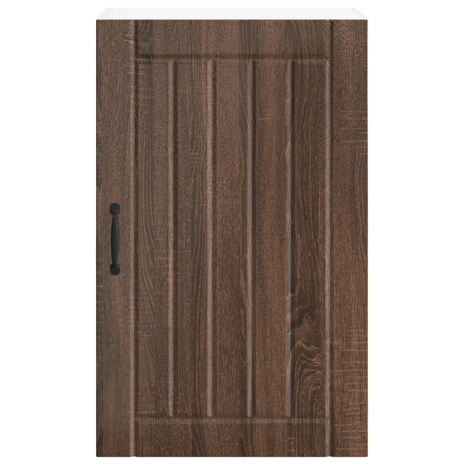 Küchenschrank Braun Eichen-Optik 50 x 31 x 80 cm Holzwerkstoff mit praktischem Küchenregal und vielseitigem Küchenzubehör für optimale Aufbewahrung und Ordnung