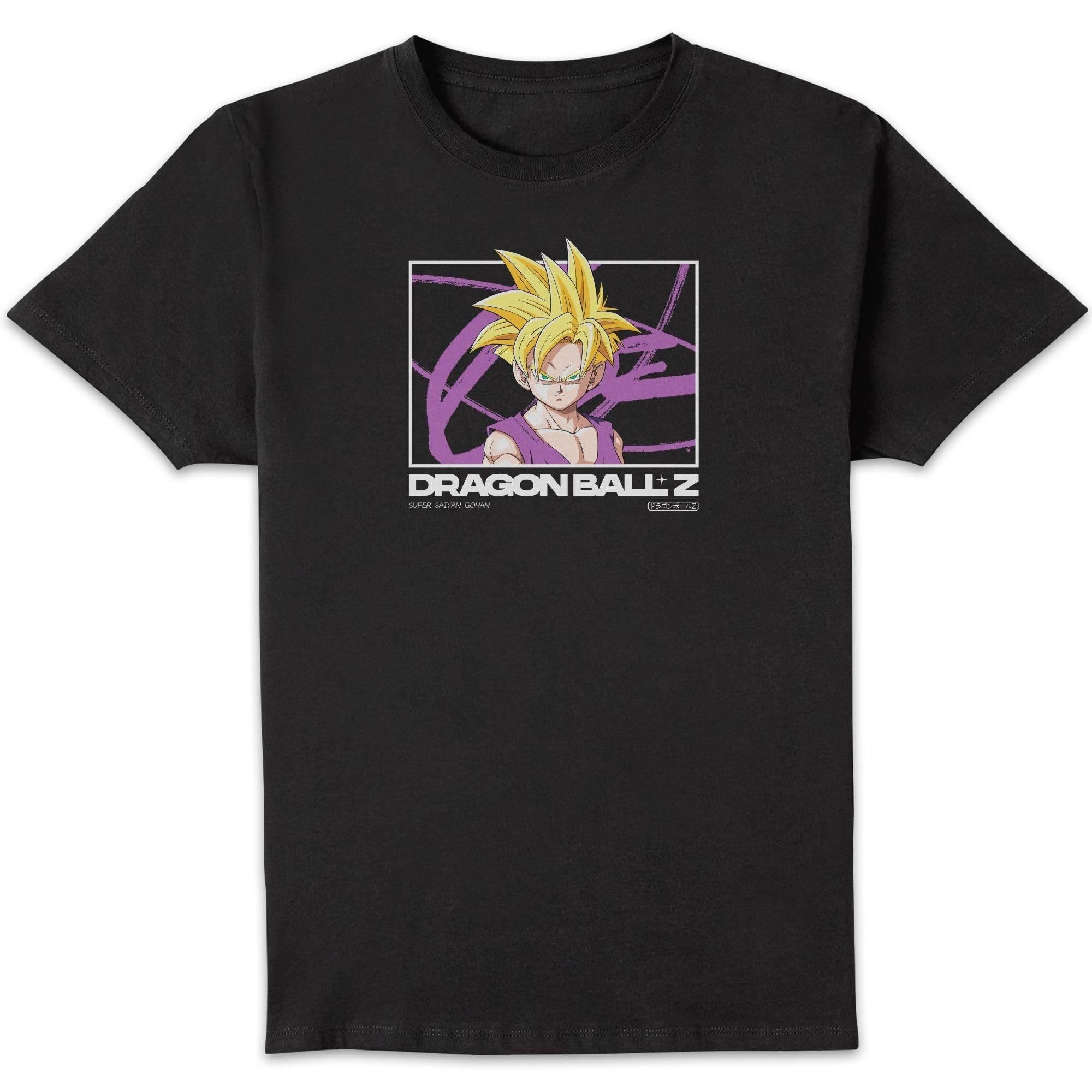 Zavvi Unisex Multi Dragon Ball Z Super Gohan Profile T-Shirt - Black - 4XL