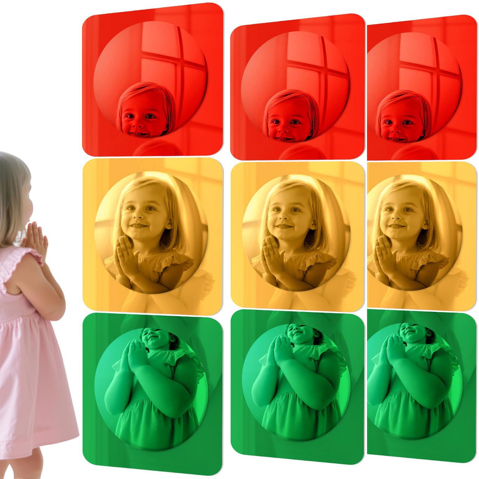 Juego acrílico de pared participativa para decorar la sala de muñecas o la terraza infantil