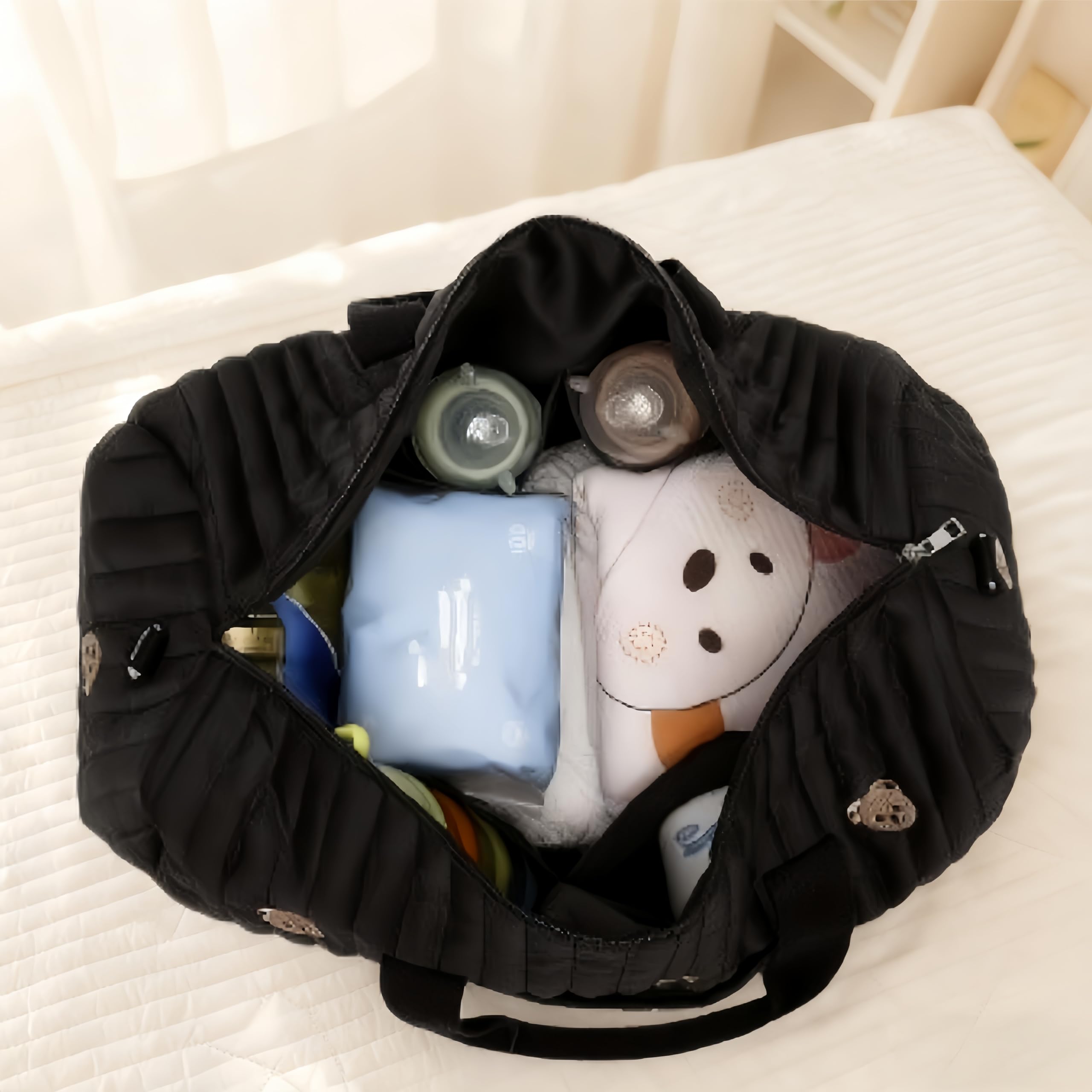 Borsa per Mamma Multiuso, Borsa Cambio Neonato, Parto in Ospedale, Viaggio e Cambio
