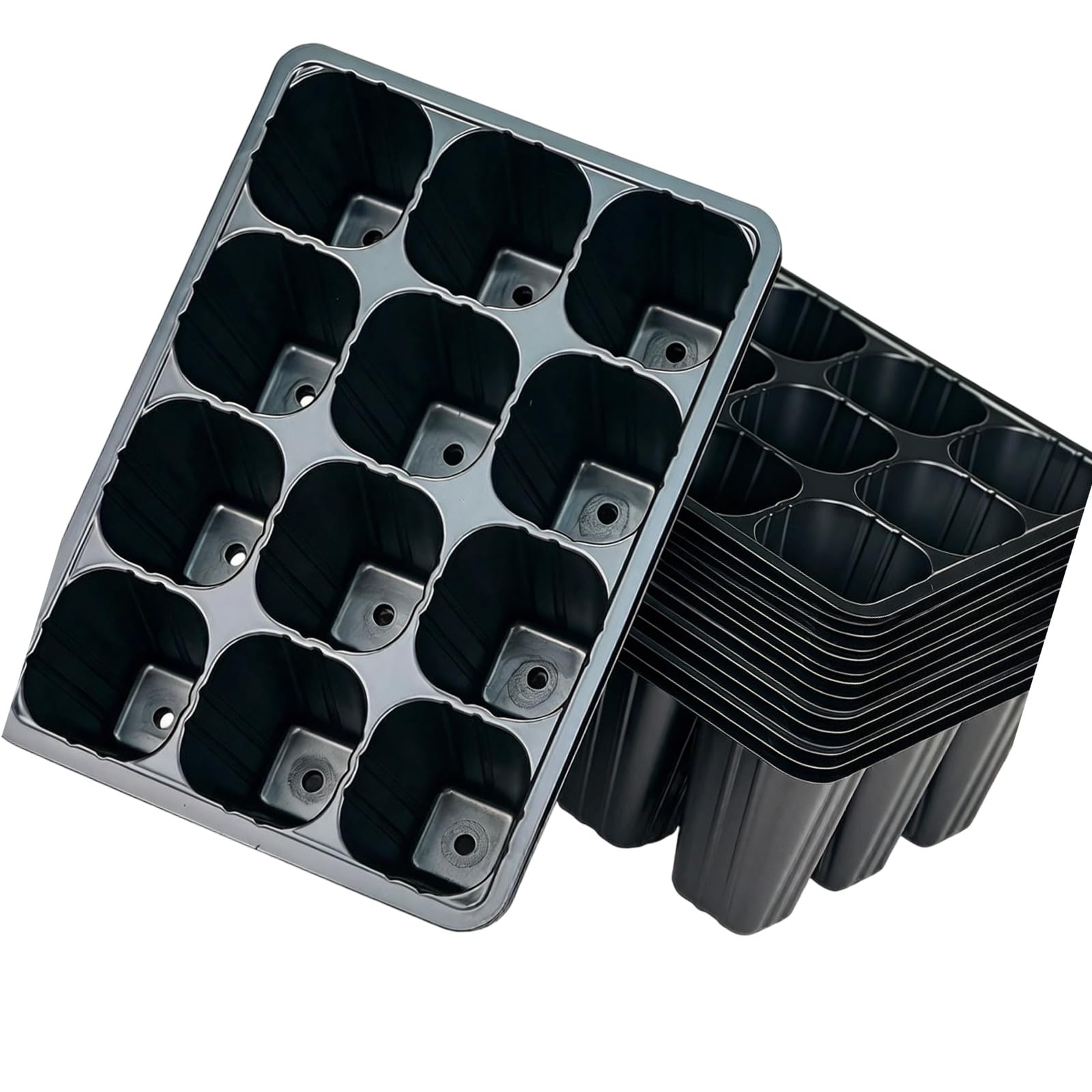 Msioytog Multicolor Multipurpose Hydroponic Nursery Containers Elevated Seedling Starter Tray For Plant Enthusiasts Space Saving Recyclable Plantlet Tray