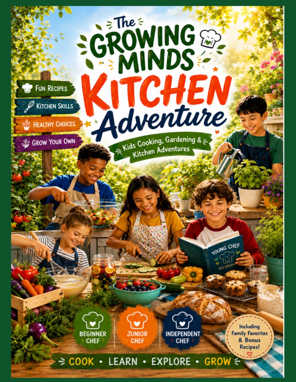 The Growing Minds Kitchen Adventure: Kids Cooking, Gardening & Kitchen Adventures