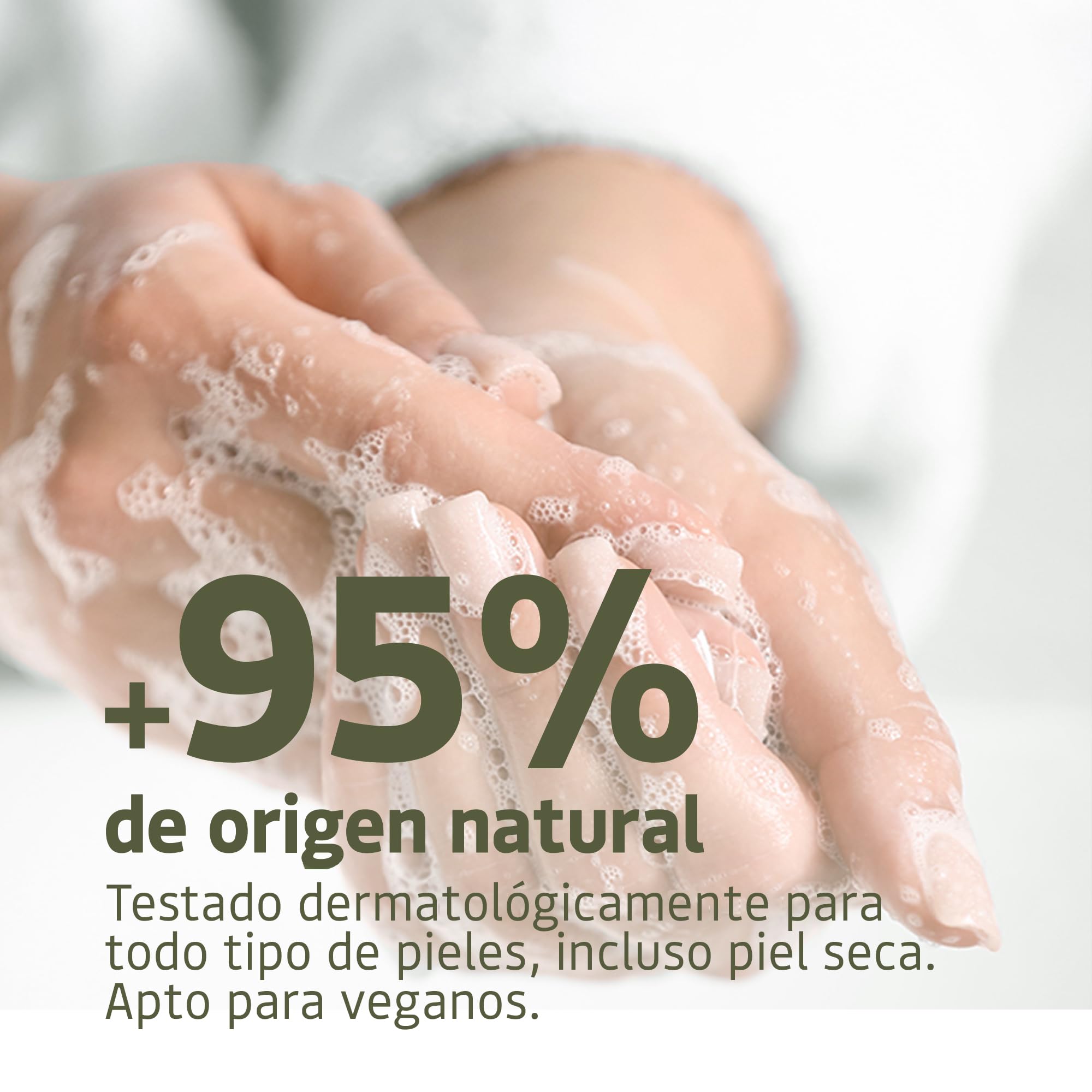 Jabón de Manos Aceite de Oliva 500 ml para Piel Seca con Glicerina y Aceite de Oliva 95% Natural