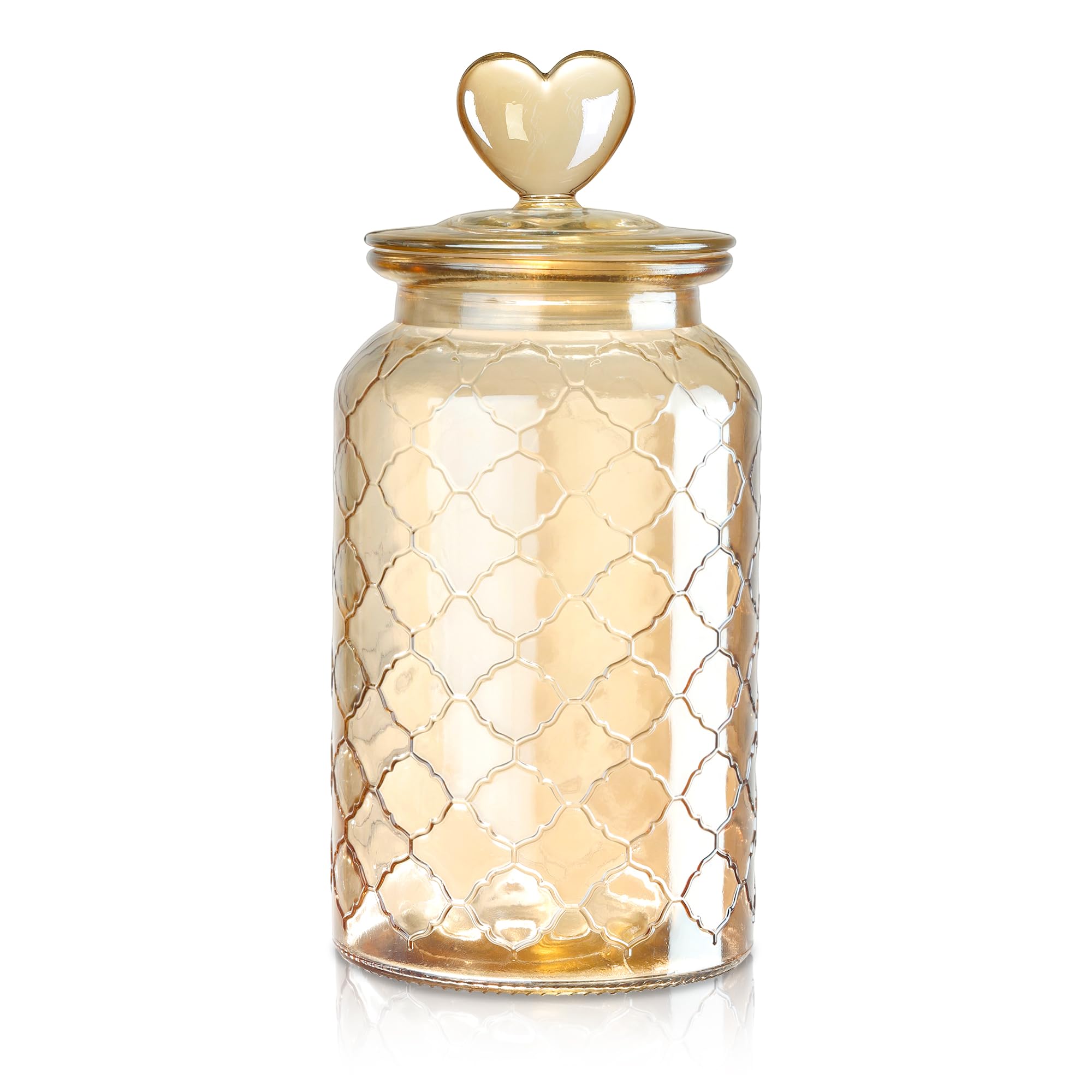 Joeyan 45 oz Amber Glass Canister