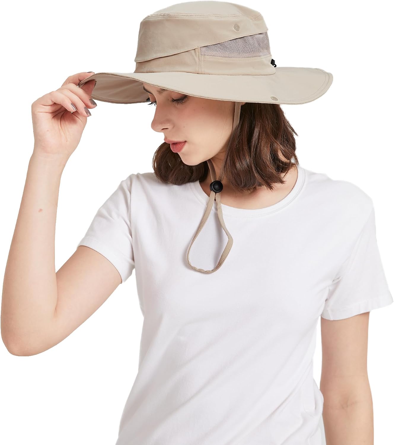 Zylioo 3XL/2XL/XL/L/M UV Boonie Sun Hat,Oversize UPF Summer Hat,Quick-Dry Breathable Fishing Hat with Floppy Wide Brim