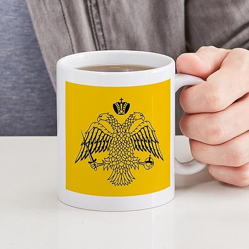 Miniatura 4 de CafePress Taza de café de cerámica ortodoxa griega con bandera de la iglesia ortodoxa, 11 oz (11.0 fl oz)